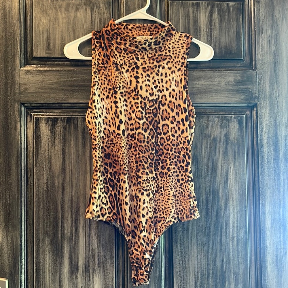 Animal print bodysuit